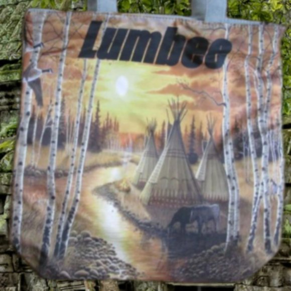 Lumbee Native American American Indian Reusable Shopping Beach Gym Overnight Eve - Picture 2 of 3